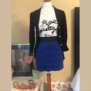 Express tiered mini skirt